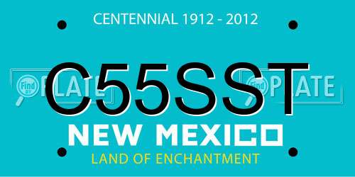 C55SST New Mexico License Plate