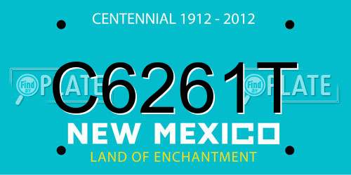 C6261T New Mexico License Plate