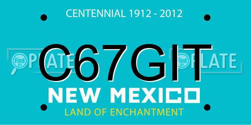 C67GIT New Mexico License Plate