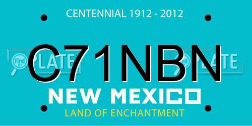 C71NBN New Mexico License Plate