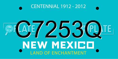 C7253Q New Mexico License Plate