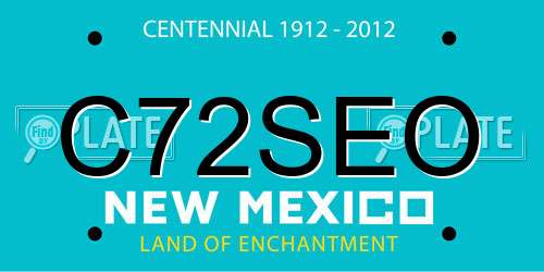 C72SEO New Mexico License Plate