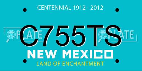 C755TS New Mexico License Plate