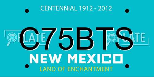 C75BTS New Mexico License Plate
