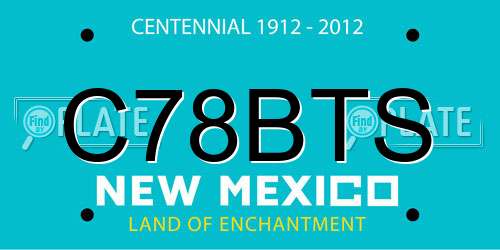 C78BTS New Mexico License Plate