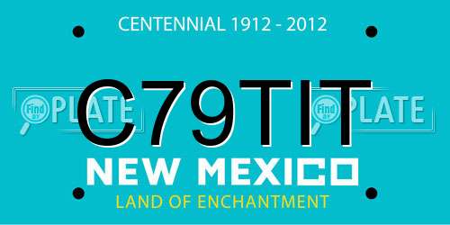C79TIT New Mexico License Plate
