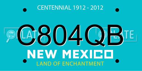 C804QB New Mexico License Plate