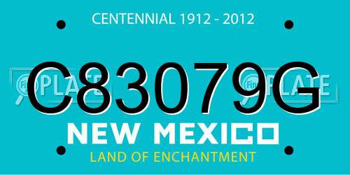C83079G New Mexico License Plate