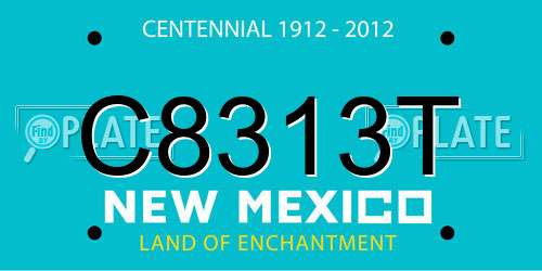 C8313T New Mexico License Plate
