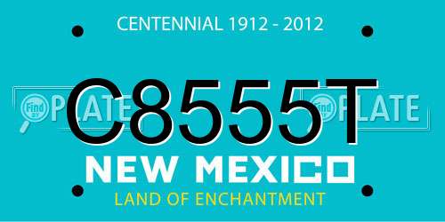 C8555T New Mexico License Plate