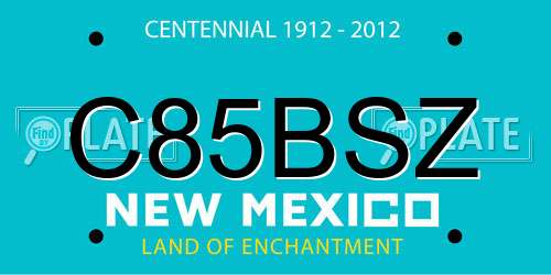 C85BSZ New Mexico License Plate