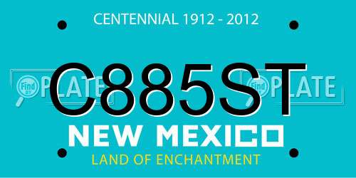 C885ST New Mexico License Plate