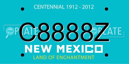 C8888Z New Mexico License Plate