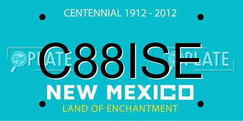 C88ISE New Mexico License Plate