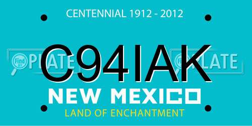C94IAK New Mexico License Plate