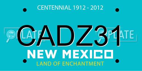 CADZ31 New Mexico License Plate