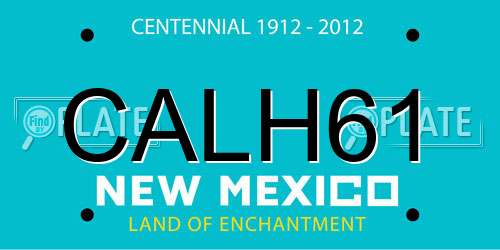 CALH61 New Mexico License Plate