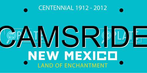 CAMSRIDE New Mexico License Plate