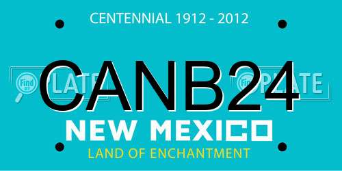 CANB24 New Mexico License Plate