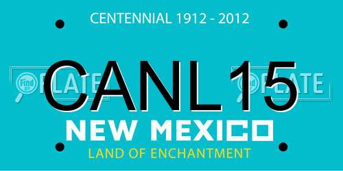 CANL15 New Mexico License Plate