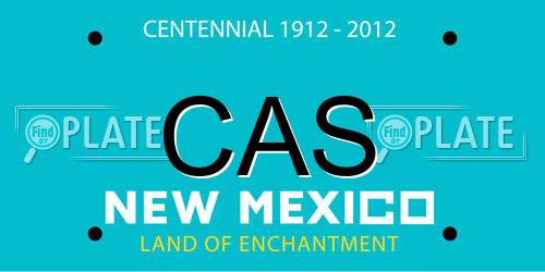 CAS New Mexico License Plate