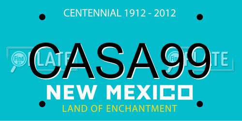 CASA99 New Mexico License Plate