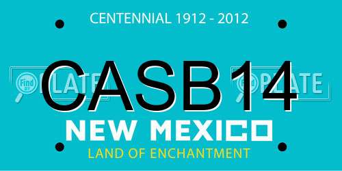 CASB14 New Mexico License Plate