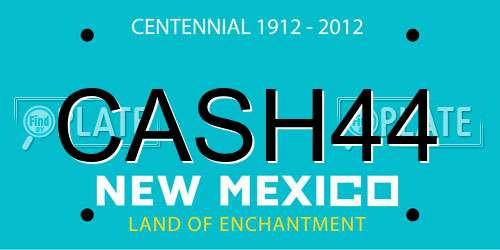 CASH44 New Mexico License Plate