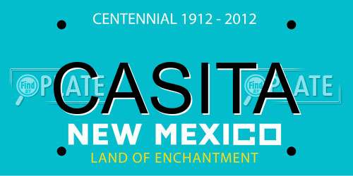 CASITA New Mexico License Plate