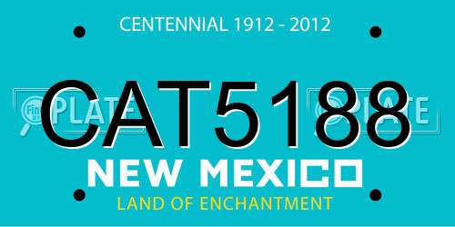 CAT5188 New Mexico License Plate