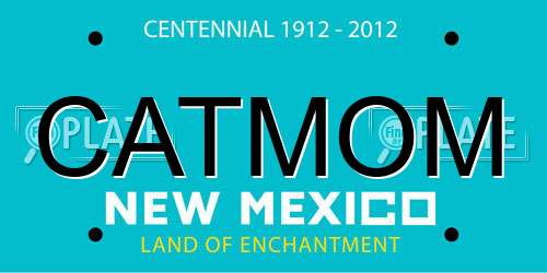 CATMOM New Mexico License Plate