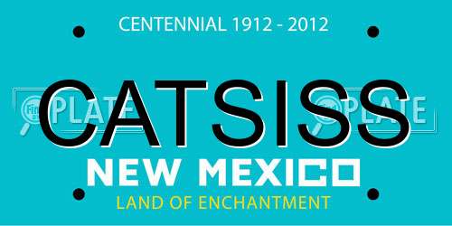 CATSISS New Mexico License Plate