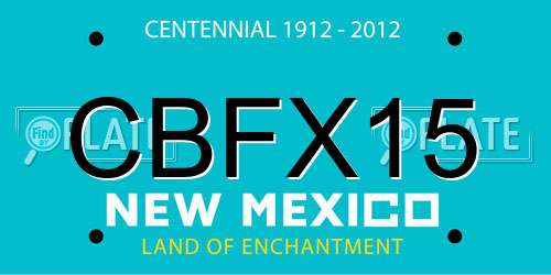 CBFX15 New Mexico License Plate