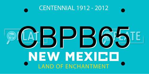 CBPB65 New Mexico License Plate