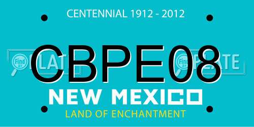 CBPE08 New Mexico License Plate