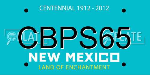 CBPS65 New Mexico License Plate