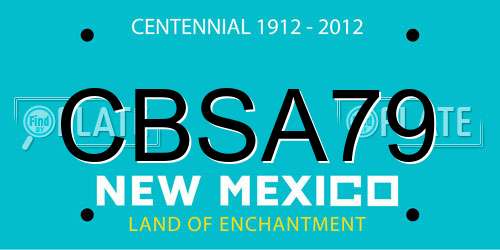 CBSA79 New Mexico License Plate