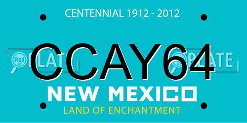 CCAY64 New Mexico License Plate