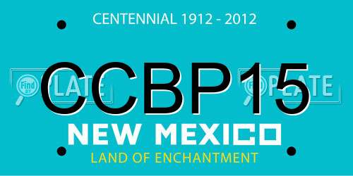 CCBP15 New Mexico License Plate