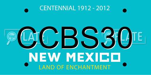 CCBS30 New Mexico License Plate