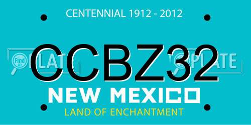 CCBZ32 New Mexico License Plate