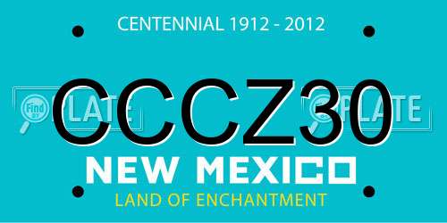 CCCZ30 New Mexico License Plate