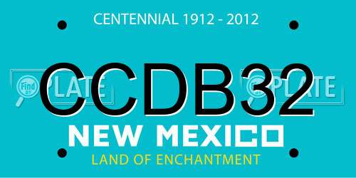 CCDB32 New Mexico License Plate
