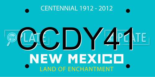 CCDY41 New Mexico License Plate