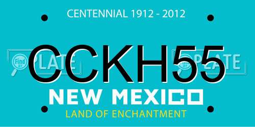 CCKH55 New Mexico License Plate