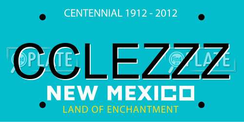 CCLEZZZ New Mexico License Plate