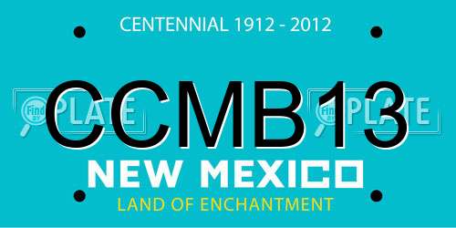 CCMB13 New Mexico License Plate