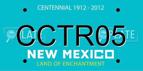 CCTR05 New Mexico License Plate