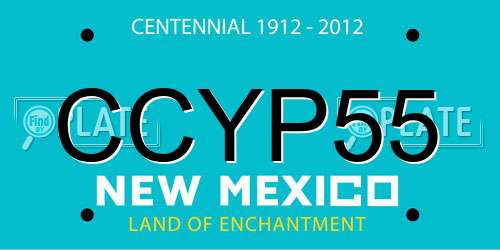 CCYP55 New Mexico License Plate