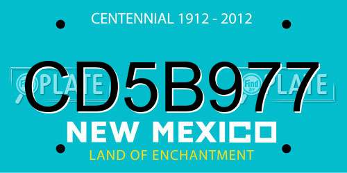 CD5B977 New Mexico License Plate